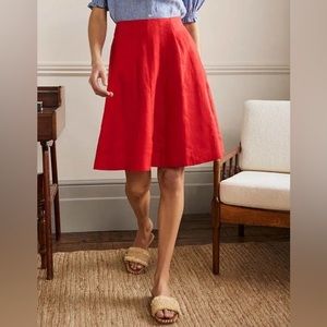 Boden Panelled Linen Mini Skirt